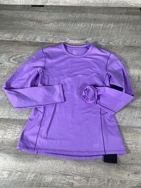 Arc’teryx Rho Crew W Women Medium Purple Base Layer Top NWT Aster